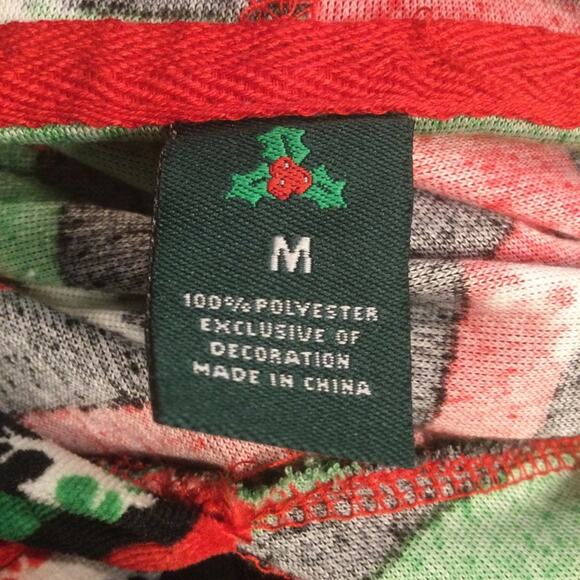 Ugly Christmas velour track set Naughty/Nice Juniors Medium - Picture 4 of 6